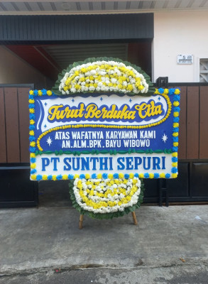 Papan Bunga Duka di Gunungbatu